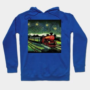 Starry Night Wizarding Express Train Hoodie